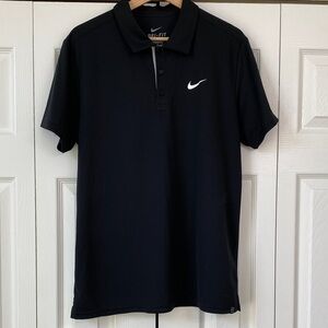 Nike Men's Classic Black Polo Dri-Fit Shirt